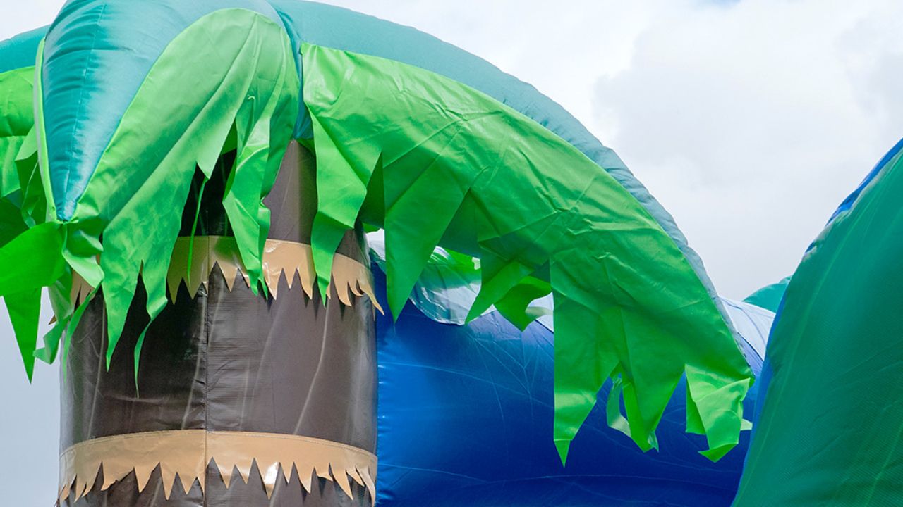 commercial bounce house with slide