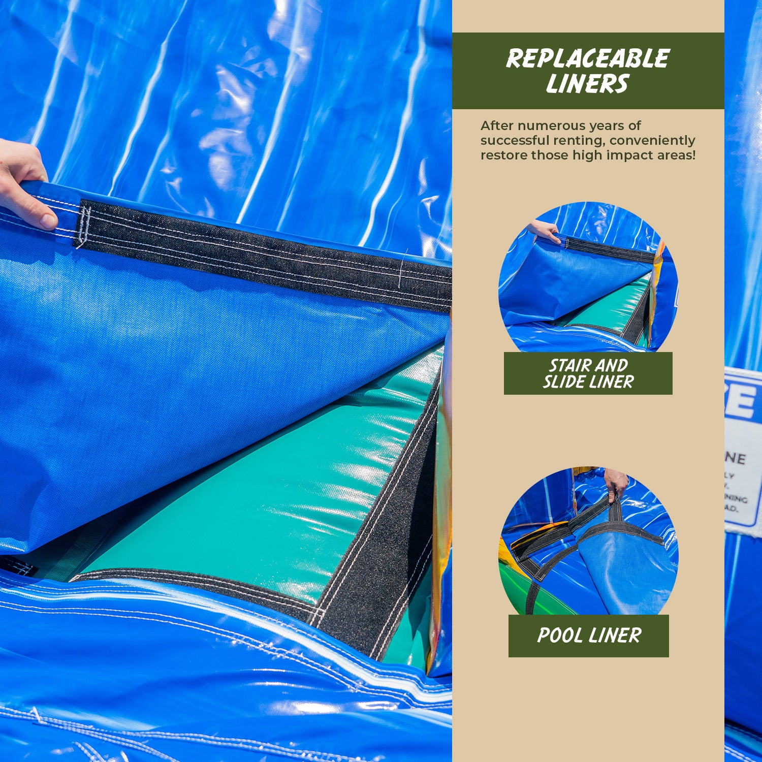 Tropical Ocean 13x26 Bounce House Water Slide | XJUMP