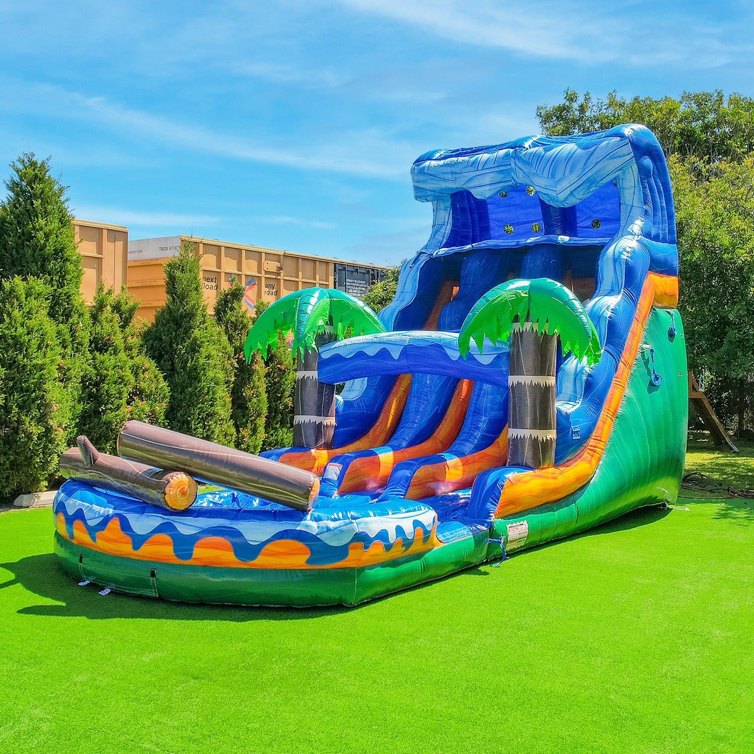 Jungle Falls 17' Water Slide with Removable Pool | XJUMP