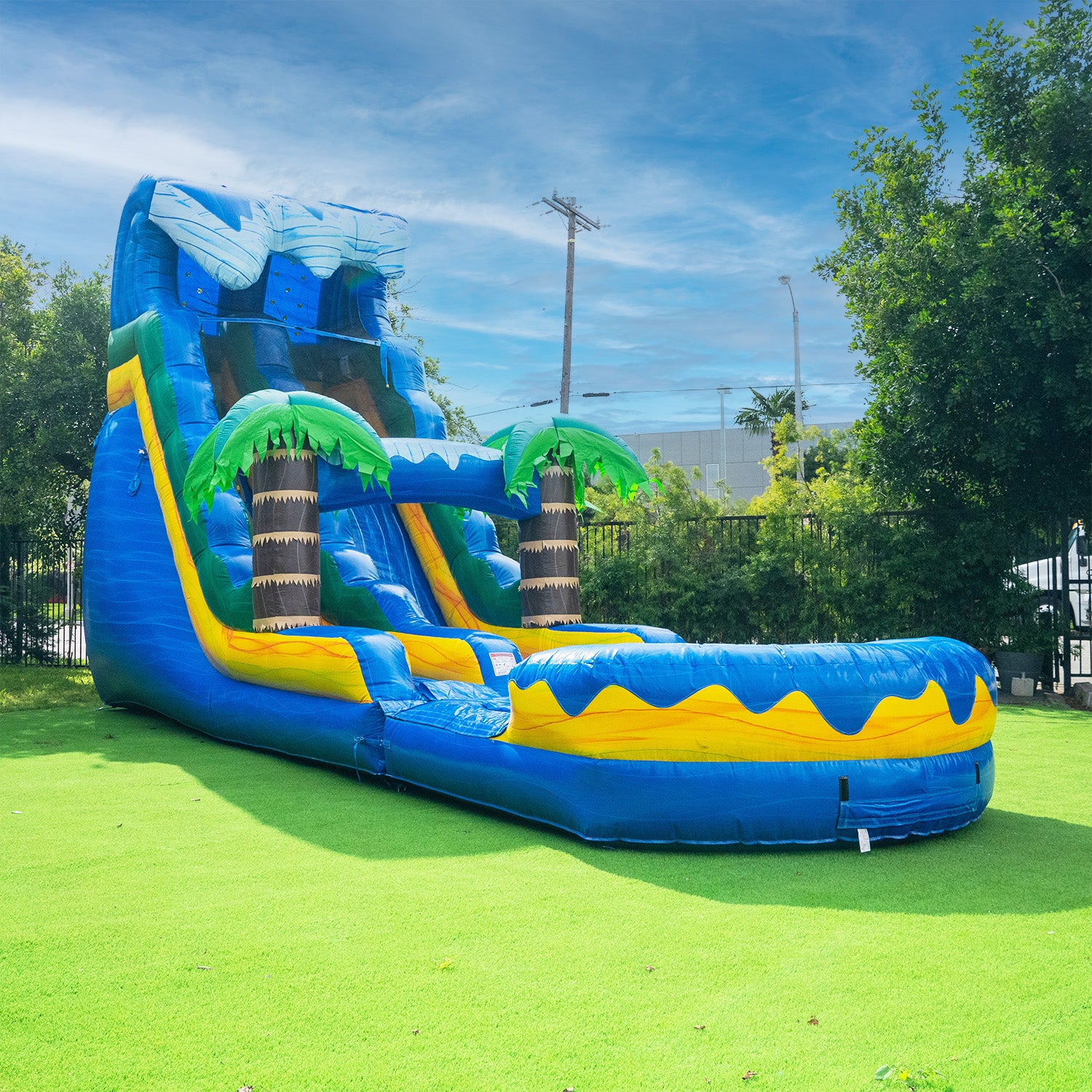Surf Beach 19' Single Lane Water Slide with Detachable Deep Pool β commercial inflatable water slide